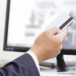 Here is the illustration depicting a payment being made over the phone.