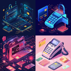 various depictions of card holder verification methods