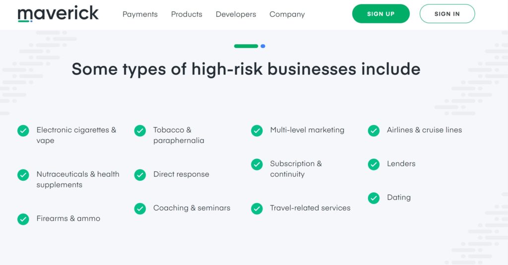 high risk industries