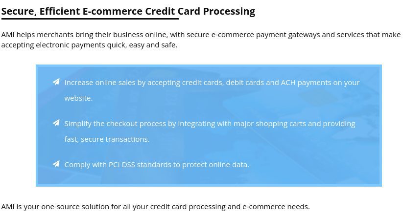 American Merchants Inc. e-commerce
