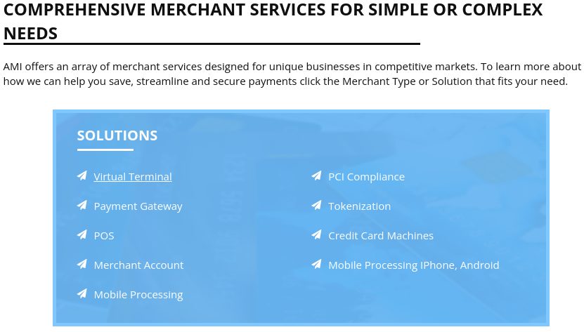 American Merchants Inc. services
