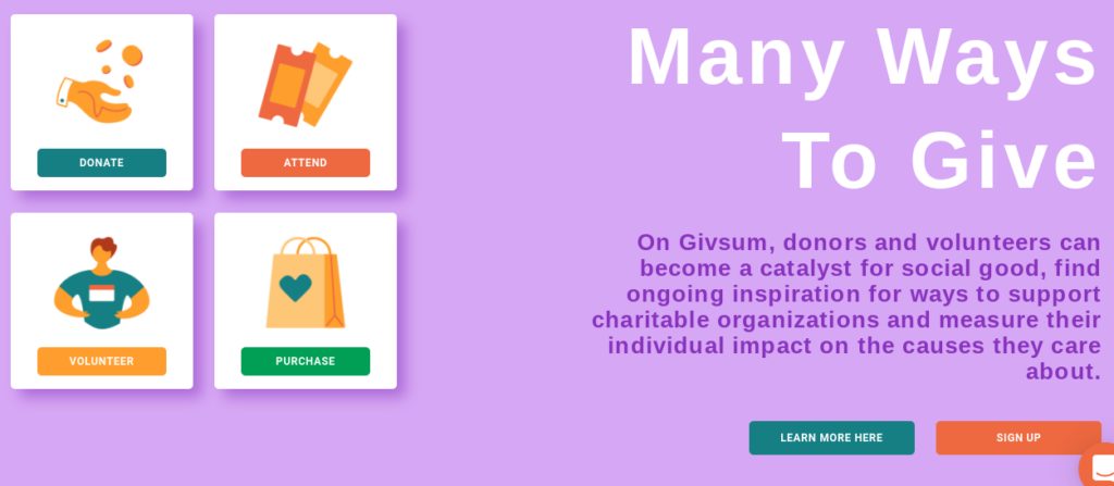 Givsum donations payment processing
