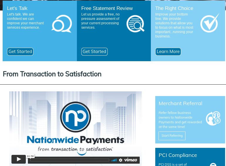 Nationwide Payments services