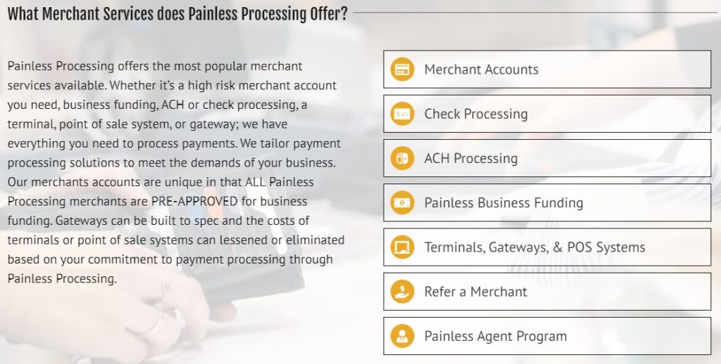 Painless Processing payment processing