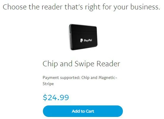 PayPal Here EMV reader