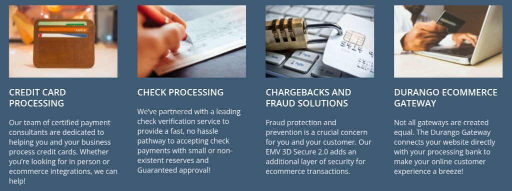 Durango Merchant Services payment processing