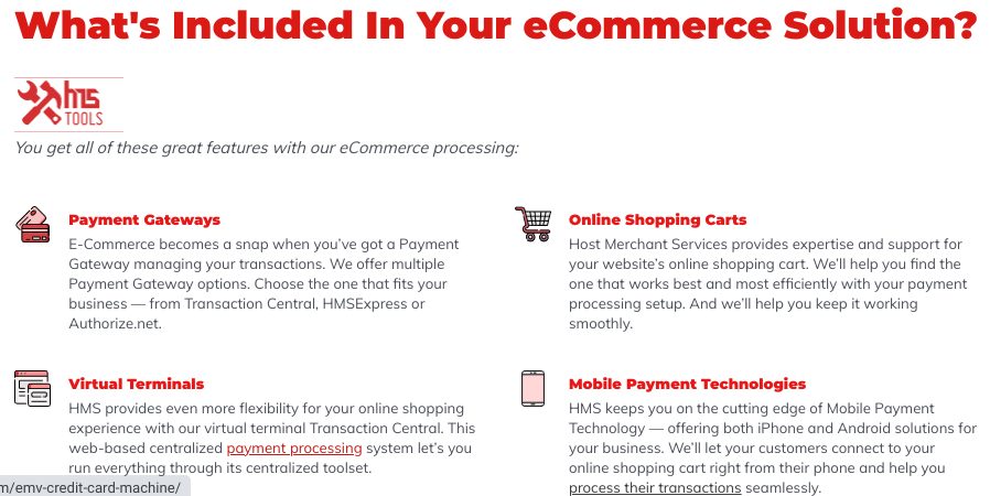 Host Merchant Services e-commerce solutions