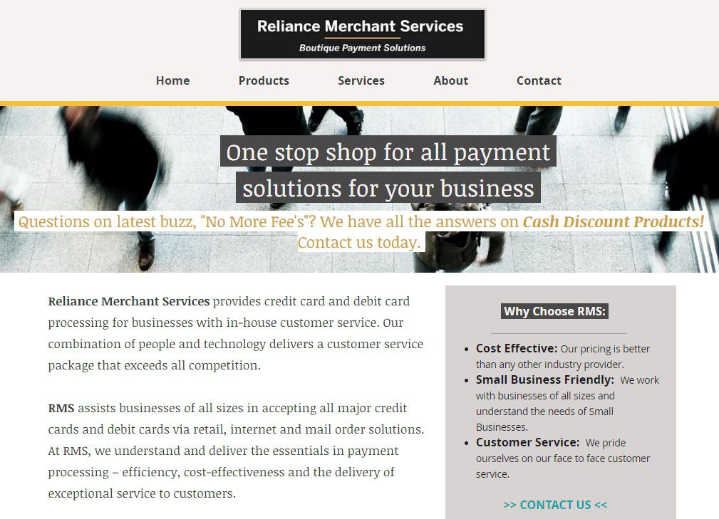 Reliance Merchant Services payment processing