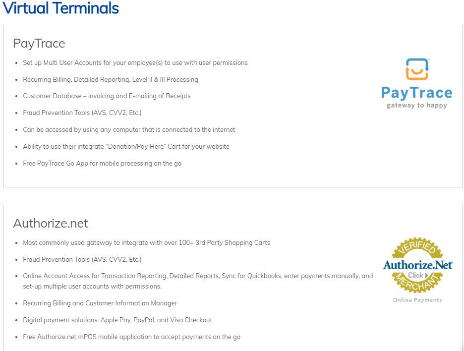 Schmooze, Inc. virtual terminal payment gateway