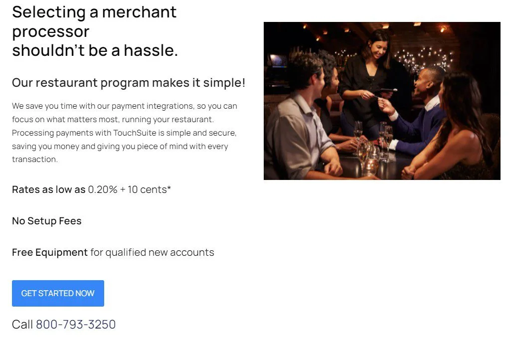 TouchSuite restaurant payment processing