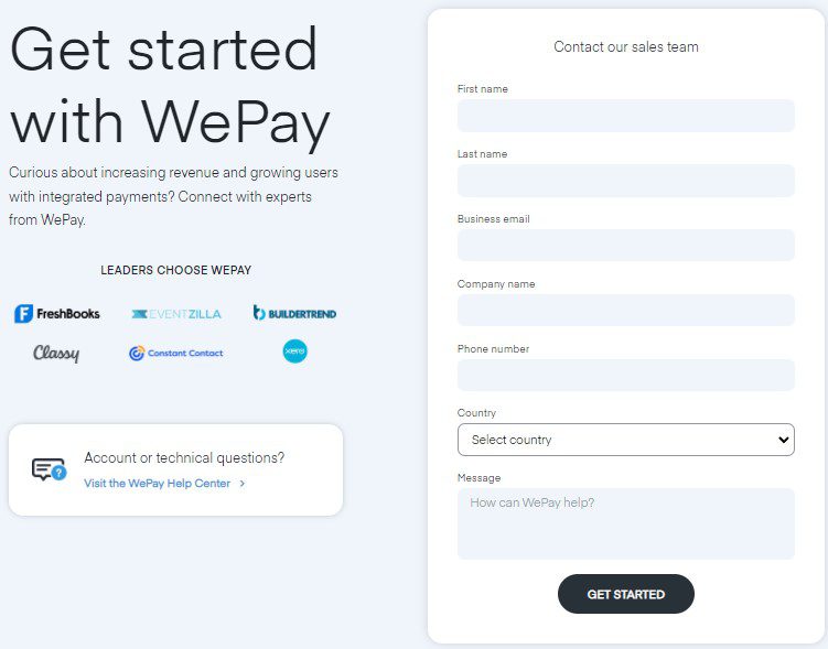 WePay customer support options