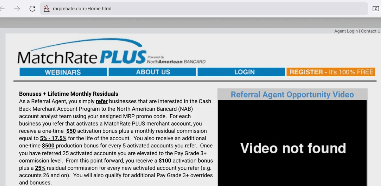 MatchRate Plus payment processing