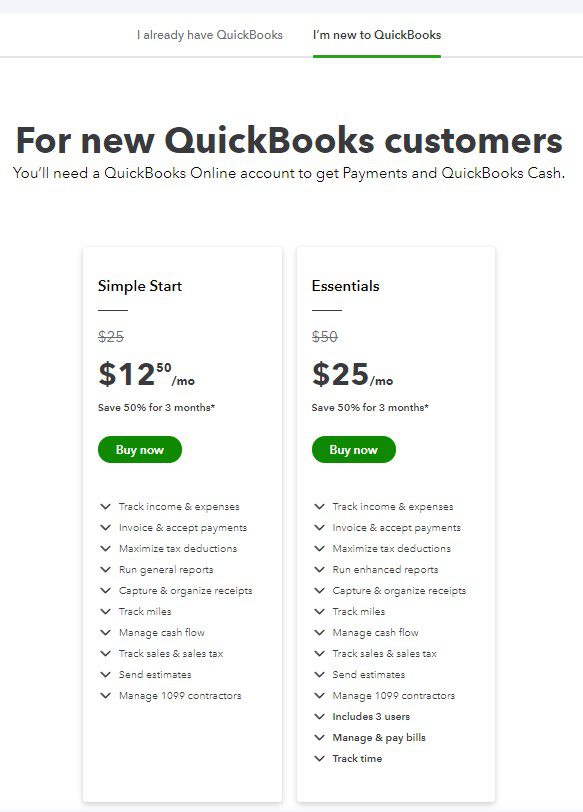 QuickBooks Intuit Merchant Services rates