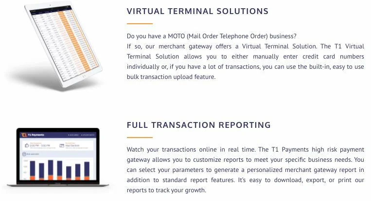 T1 Payments payment gateway