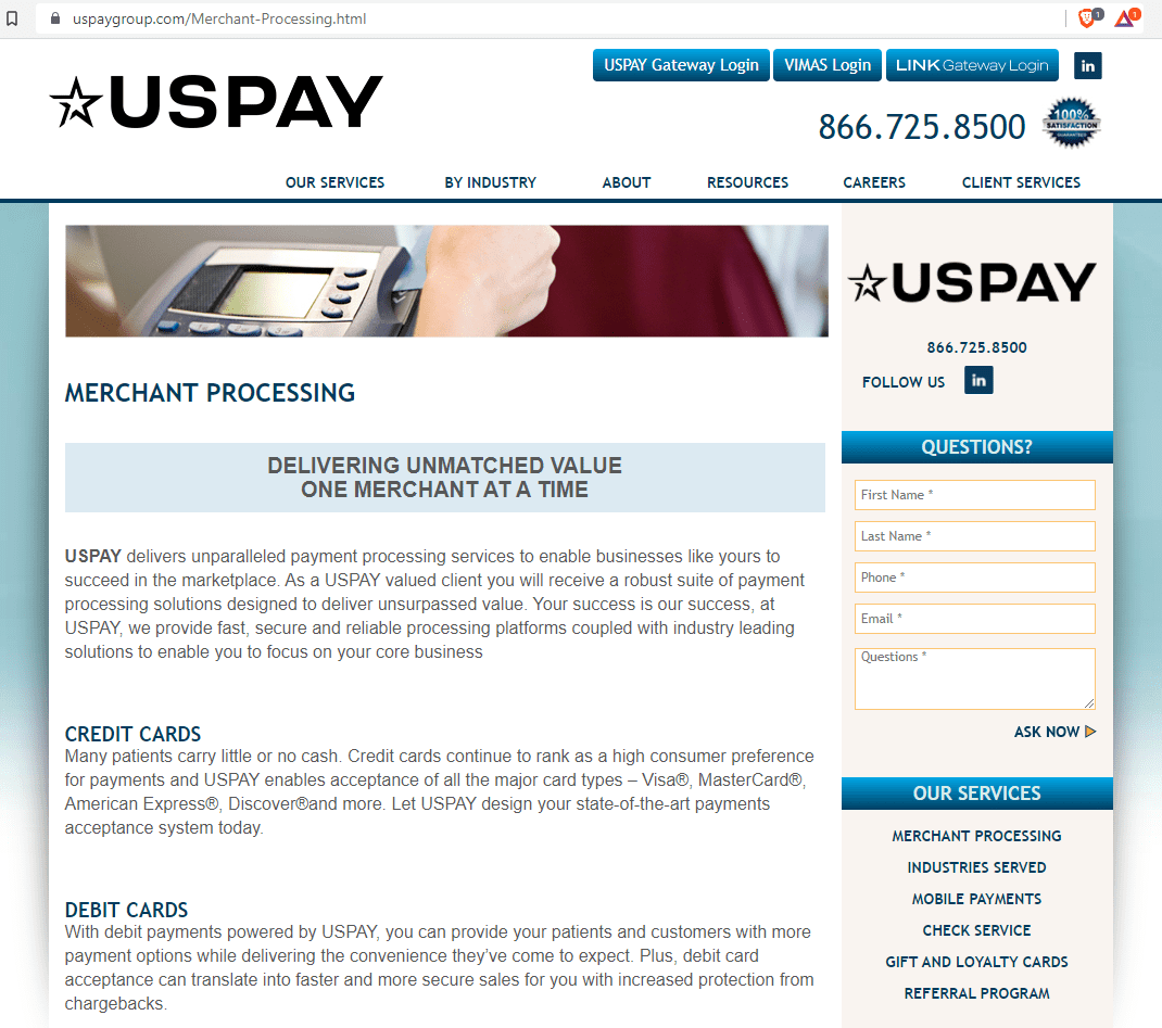 USPAY Group payment processing