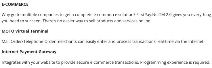 Appstar Financial e-commerce payment gateway