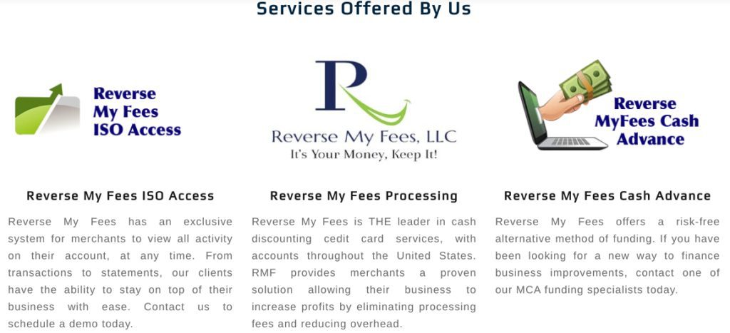 Reverse My Fees payment processing