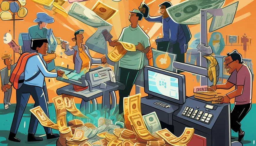 A business owner paying transaction fees for a merchant account