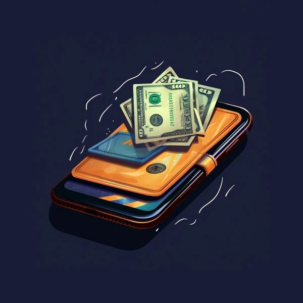 illustration of a digital wallet