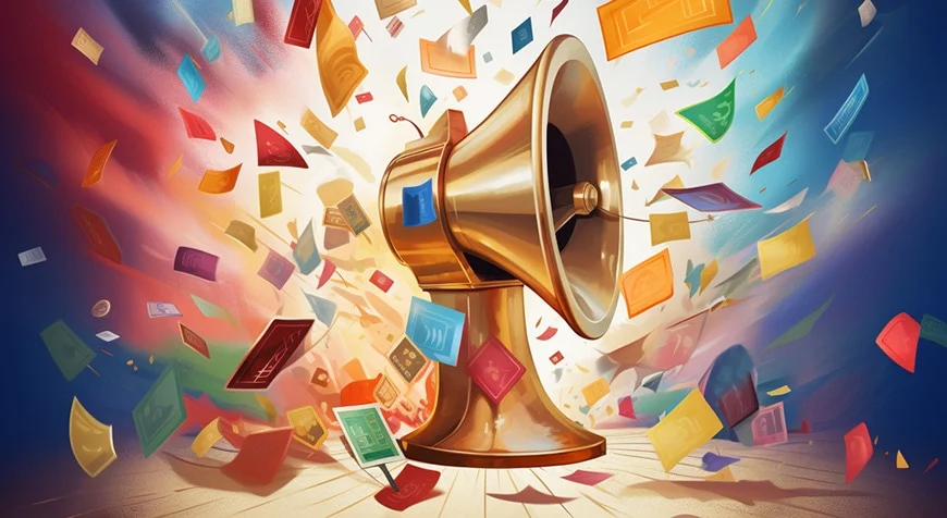 a loud speaker making an announcement