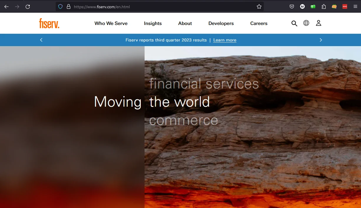 fiserv homepage