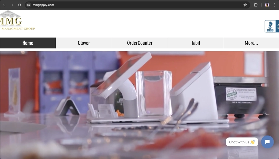 Screen Capture of Merchant Management Homepage