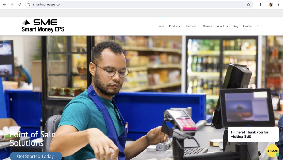 Screen Capture of Smart Money EPS Homepage