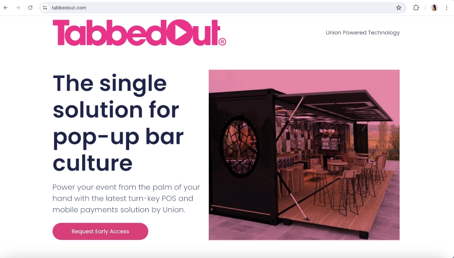 Screen Capture of TabbedOut Homepage