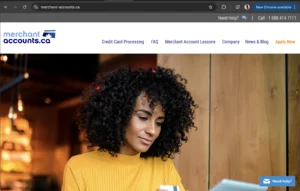 Screen Capture of Merchant Accounts.ca