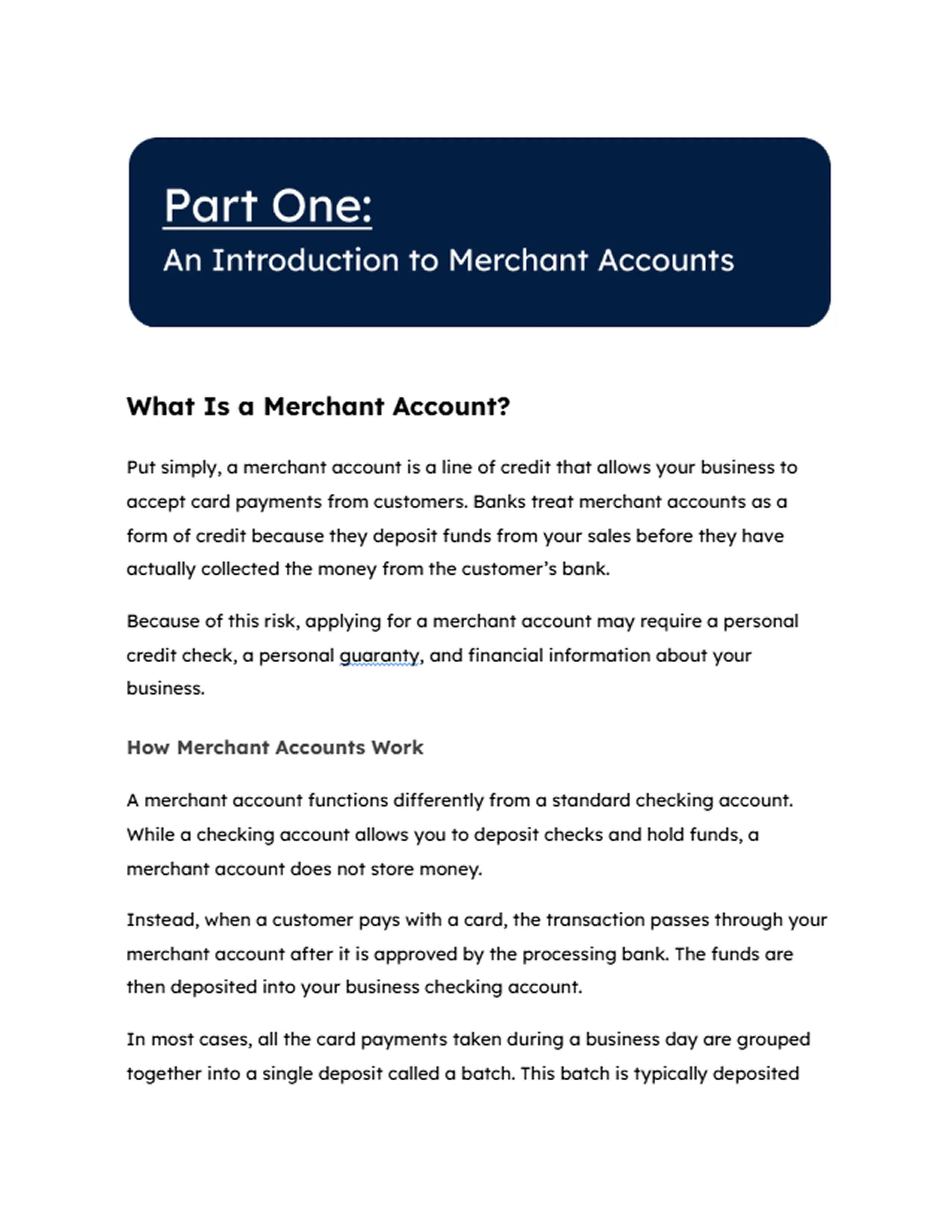 Fee Sweep section preview 1