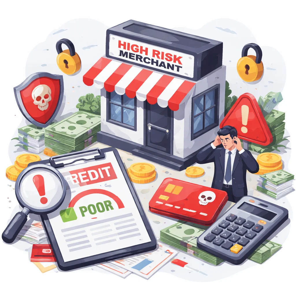 a depiction of a high risk merchant