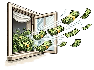 Money flying out the window on processing fees